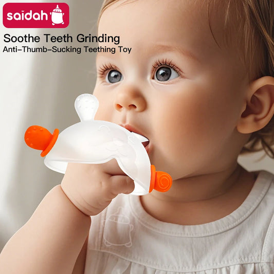 Bunny Silicone Teething Toy – Anti-Thumb Sucking Relief