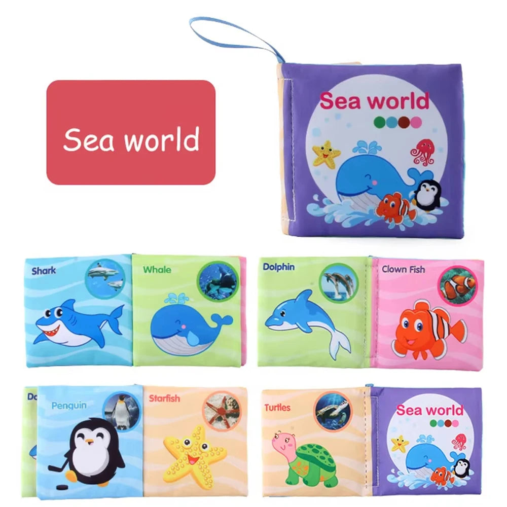 Washable Baby Cloth Book Set – Sensory & Teething Fun
