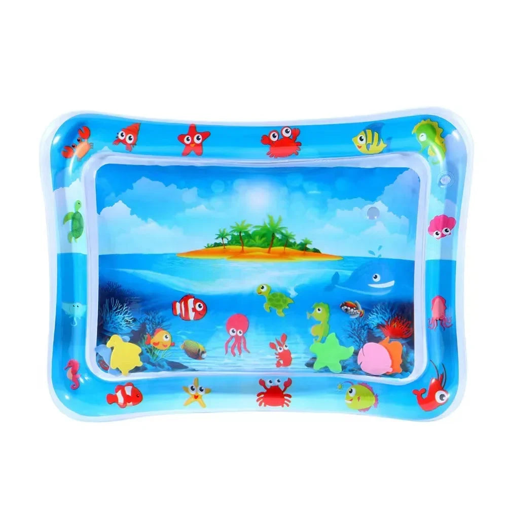 Baby Water Play Mat Inflatable Tummy Time Fun & Learning