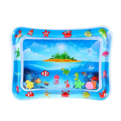 Baby Water Play Mat Inflatable Tummy Time Fun & Learning