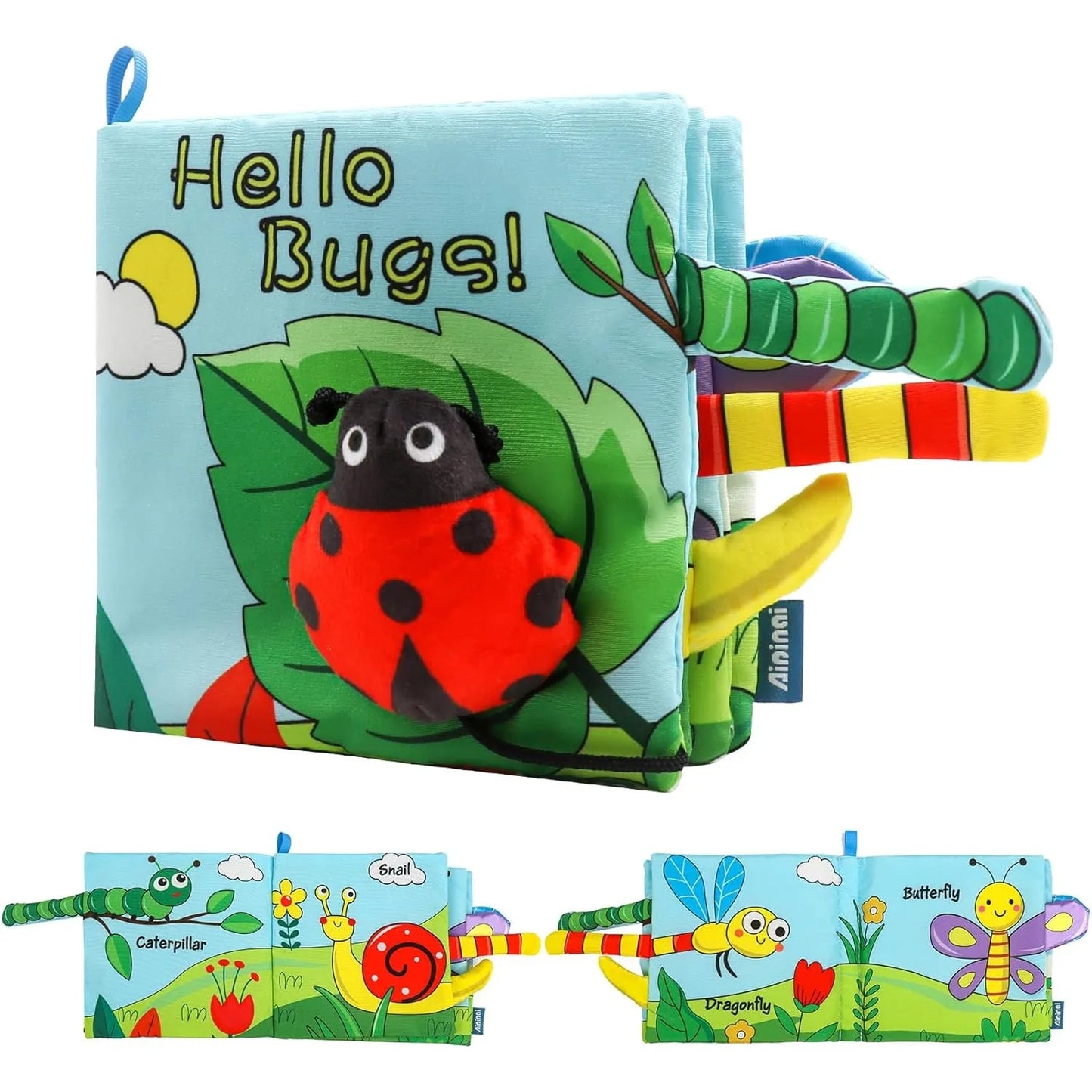 Baby Soft Cloth Book – Crinkle Marine Animal Sensory Fun