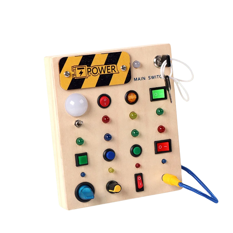 child exploring tactile Montessori sensorial board activity
