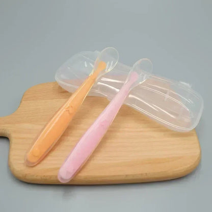 Silicone Baby Spoon Set – Soft Training for Easy Self-Feeding