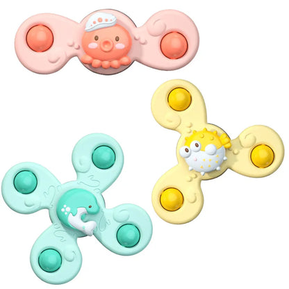 Baby Bath Toys Set – Fun Suction Cup Spinning Rattles