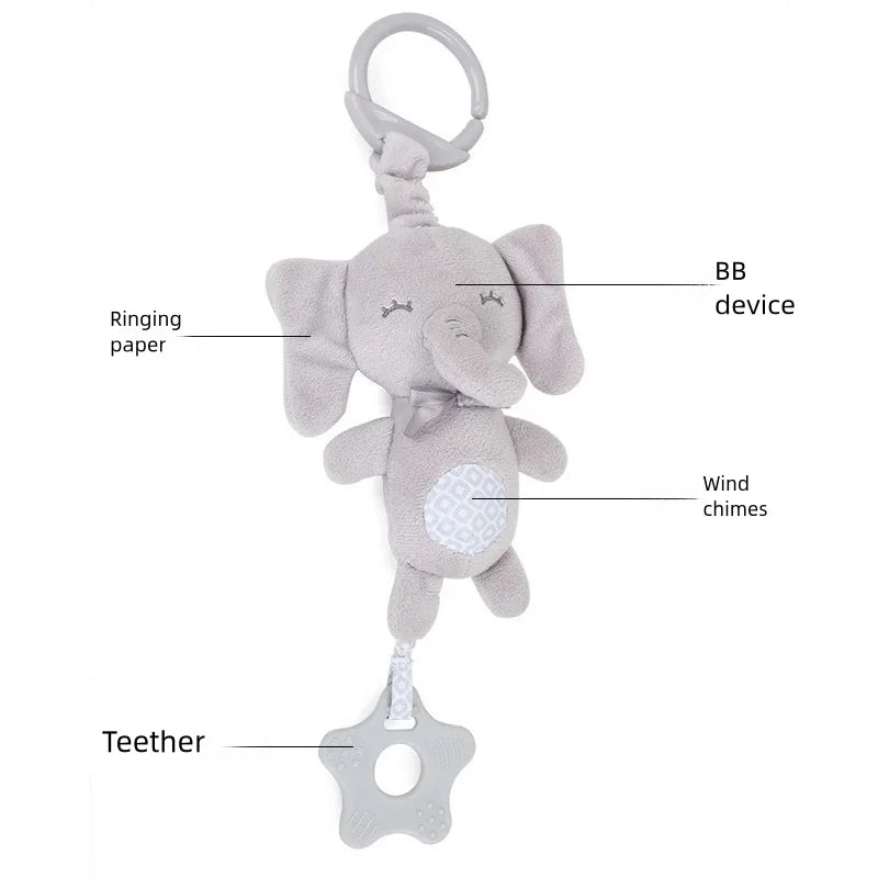 Baby Sensory Hanging Rattle – Soft Plush Learning Toy