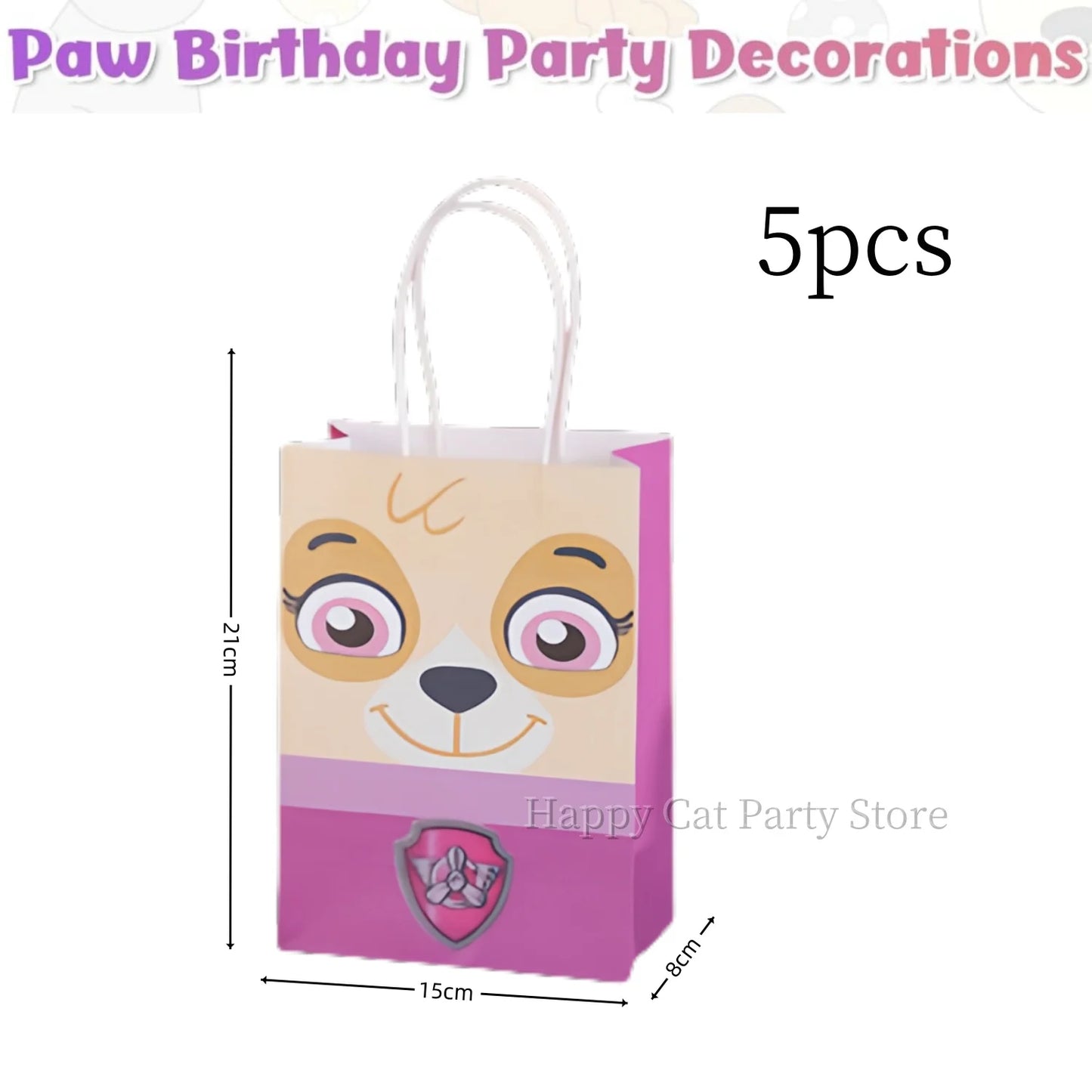 Paw Patrol Birthday Party Supplies – Skye Theme Tableware Set