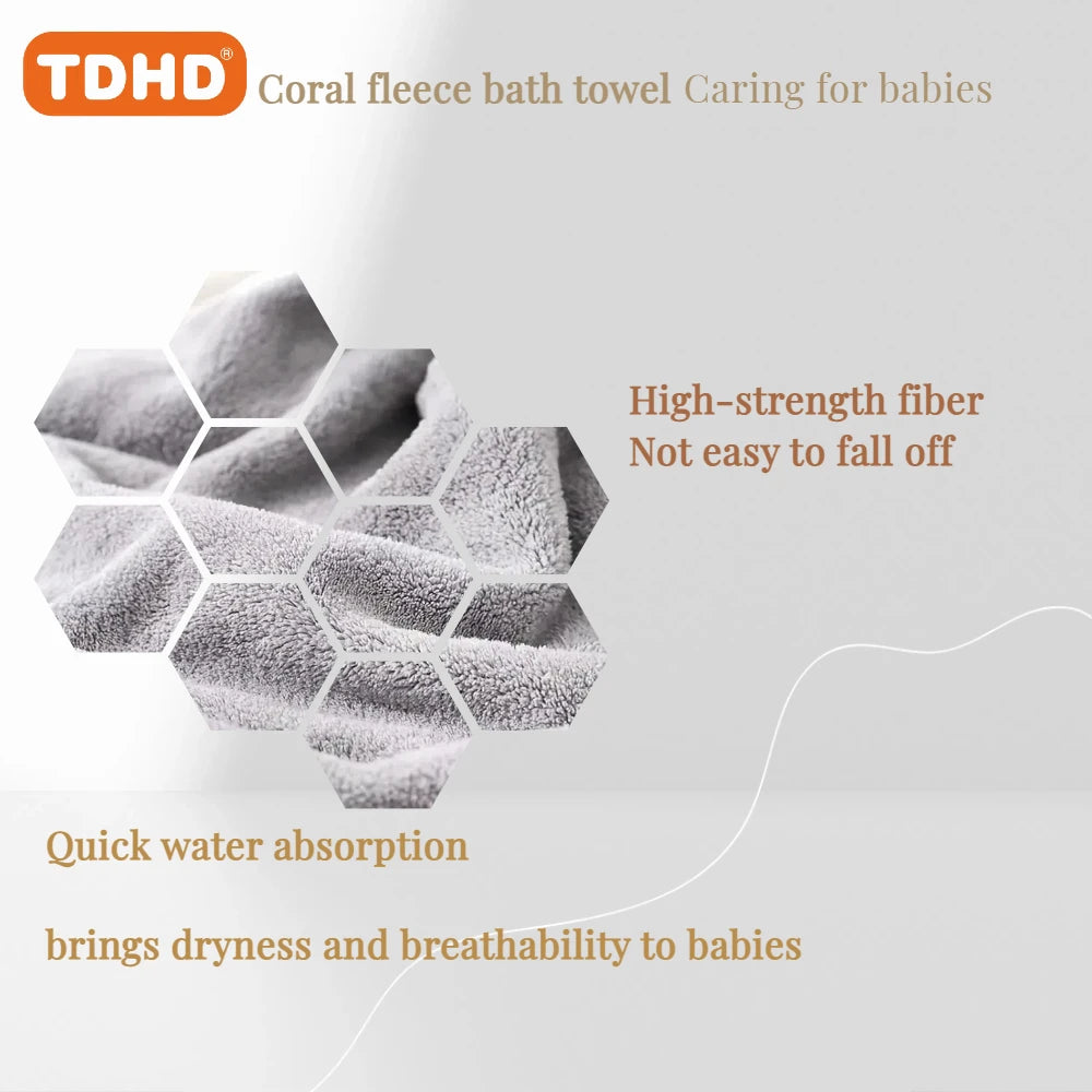 Baby Hooded Bath Towel – Soft, Warm & Fast-Drying Comfort