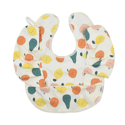 Waterproof Baby Bib with Pocket – Easy Clean & Soft PU