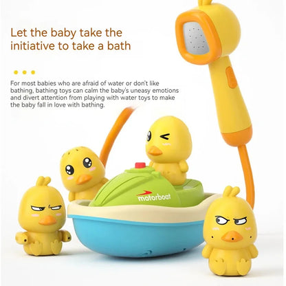 Baby Bath Toy Duck Boat – Fun Water Spray Play