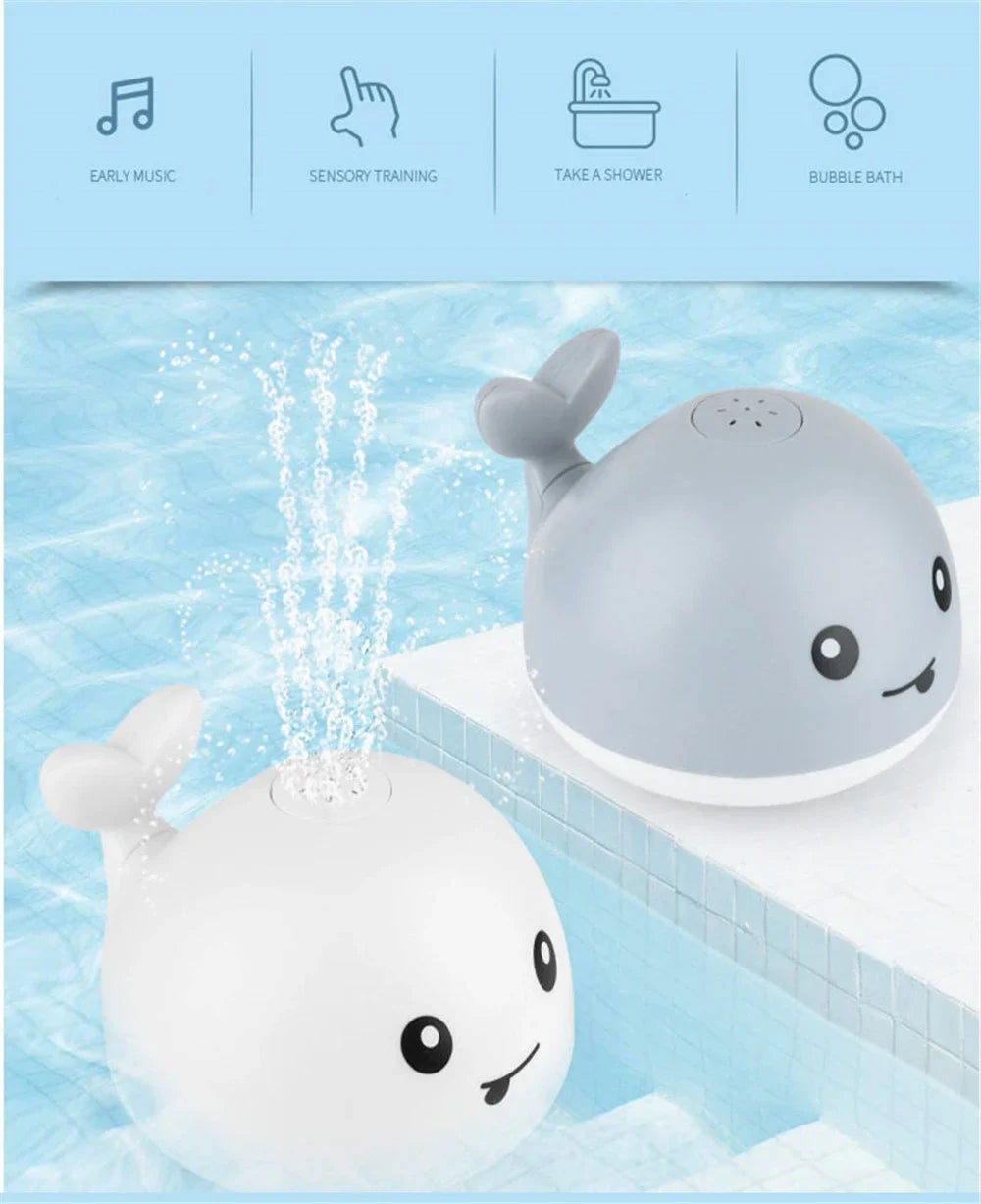Baby Bath Toys Whale Sprinkler – LED Water Play Fun