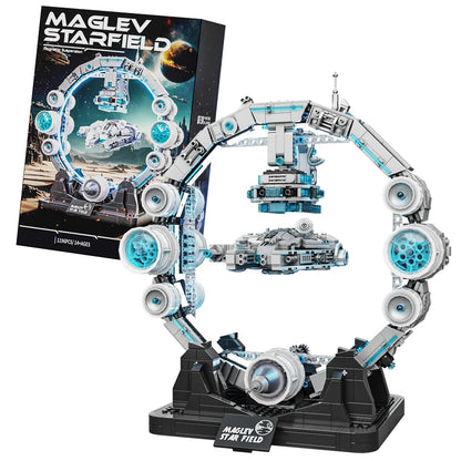 Falcon Spaceship Building Blocks – LED Display Model