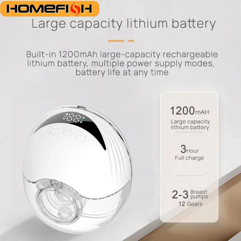 Wearable Electric Breast Pump – Hands-Free & Portable