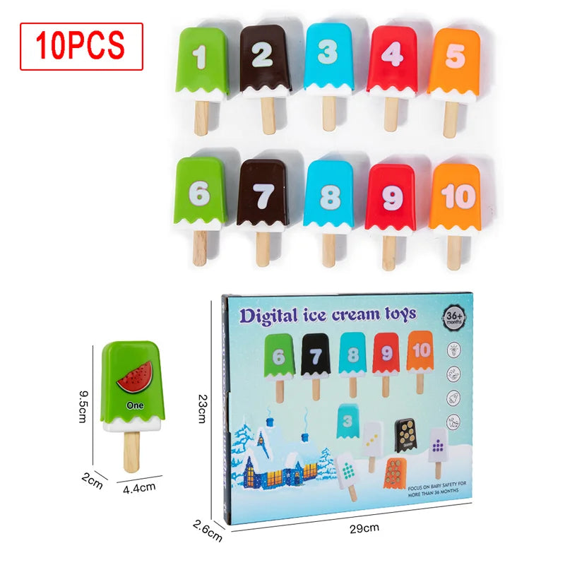Ice Cream Number Matching Game – Fun Learning Toy for Kids
