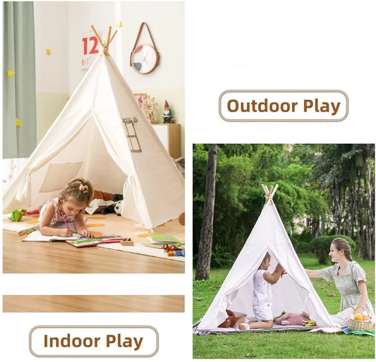 Kids Play Tent Teepee – Foldable Indoor & Outdoor Fun