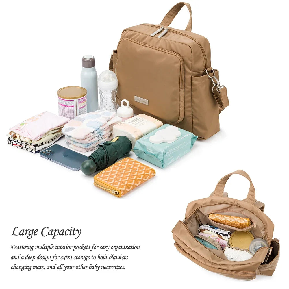 Waterproof Diaper Backpack – Large Capacity for Busy Moms