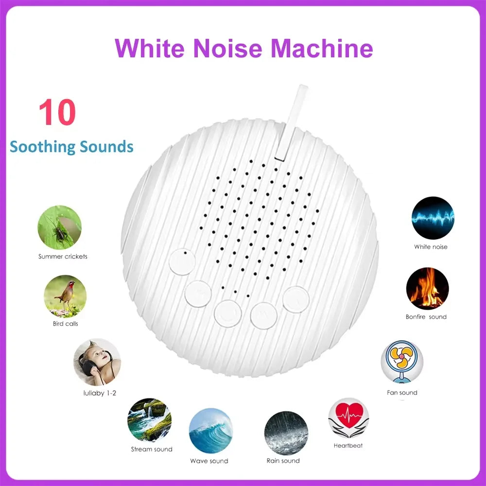 Portable Baby Sleep Machine White Noise Soothing Sounds