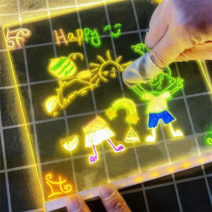 LED Acrylic Message Board – Rewritable Glowing Drawing Toy