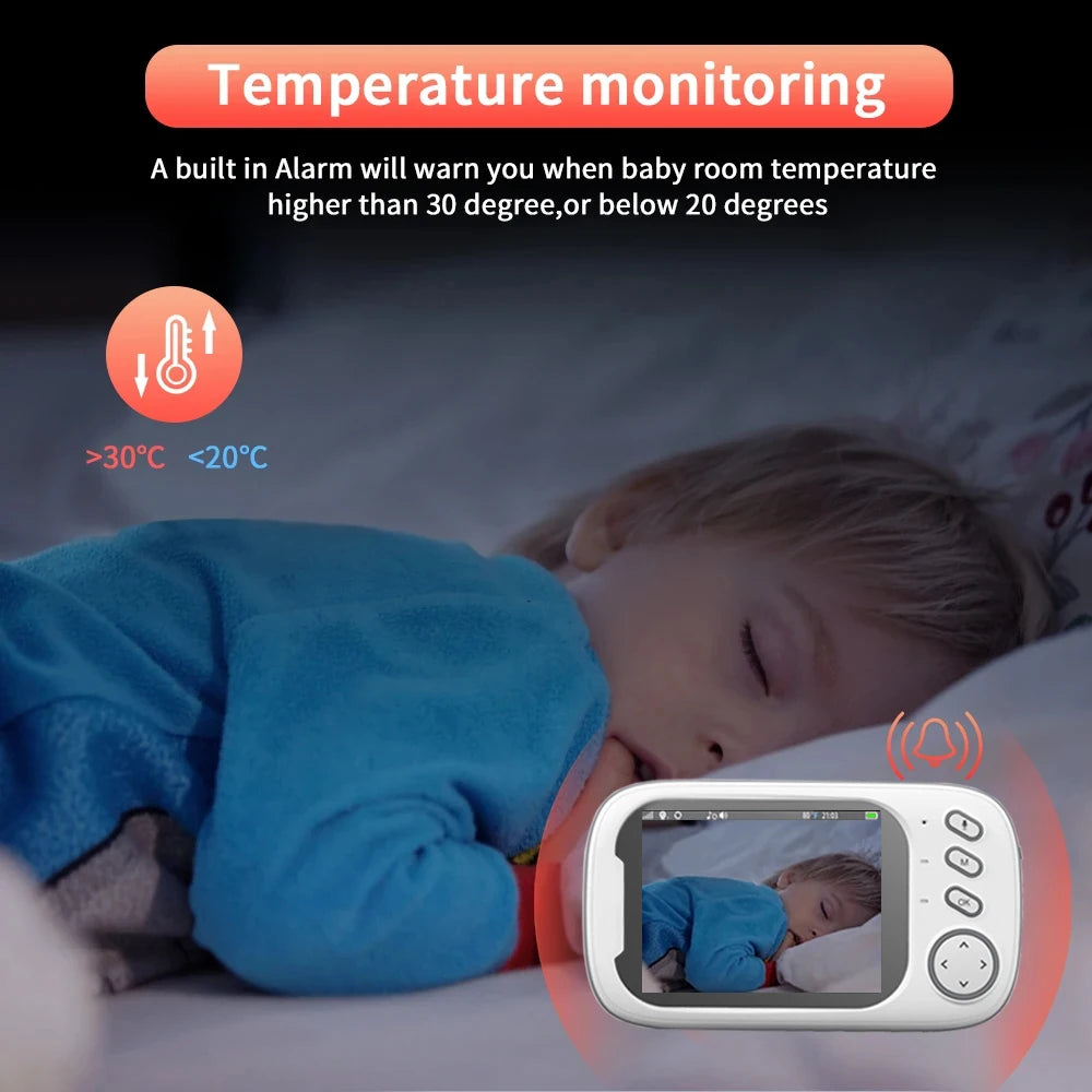 Wireless Video Baby Monitor 3.5” – Night Vision & 2-Way Audio