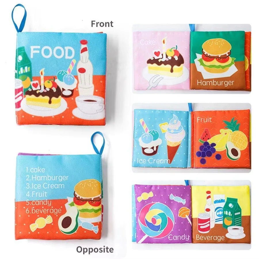 Baby Crinkle Book Set for Early Learning & Sensory Play