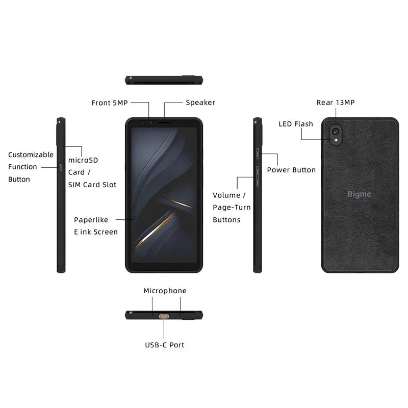 5.84" E Ink Smartphone – Eye-Friendly Android Reader