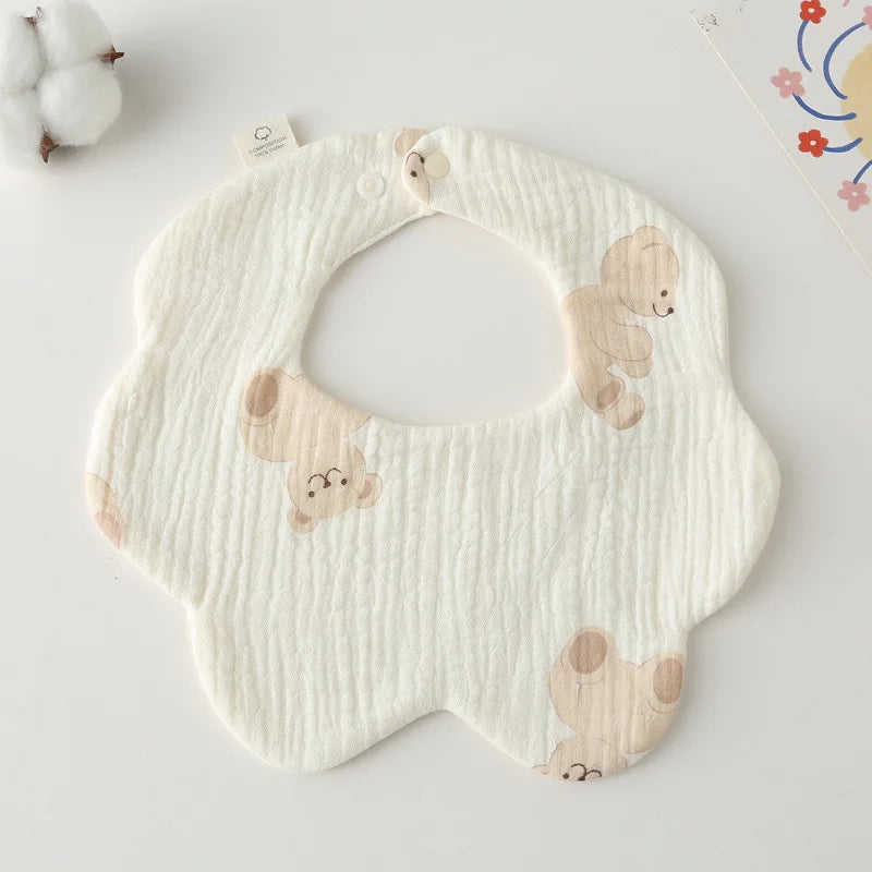 Newborn Baby Bib – Soft Drool Bandana for Mess-Free Feeding