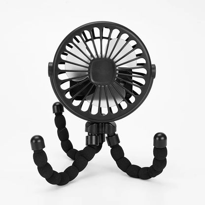 Portable Stroller Fan – Clip-On USB Baby Cooling Fan