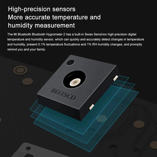 Smart LCD Temperature Humidity Sensor Accurate & Wireless