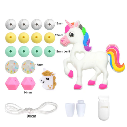 Silicone Teether Necklace DIY Set – Safe Baby Relief