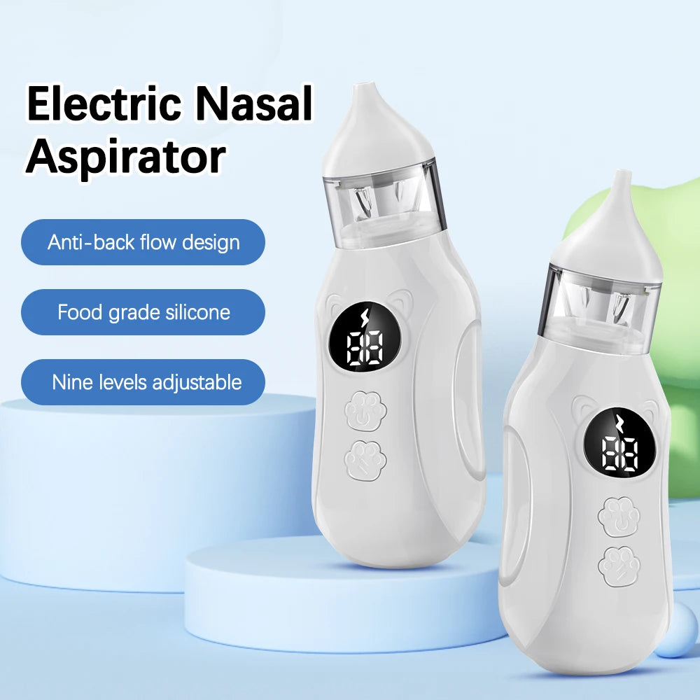 Baby Electric Nasal Aspirator – 9-Level Gentle Nose Cleaner