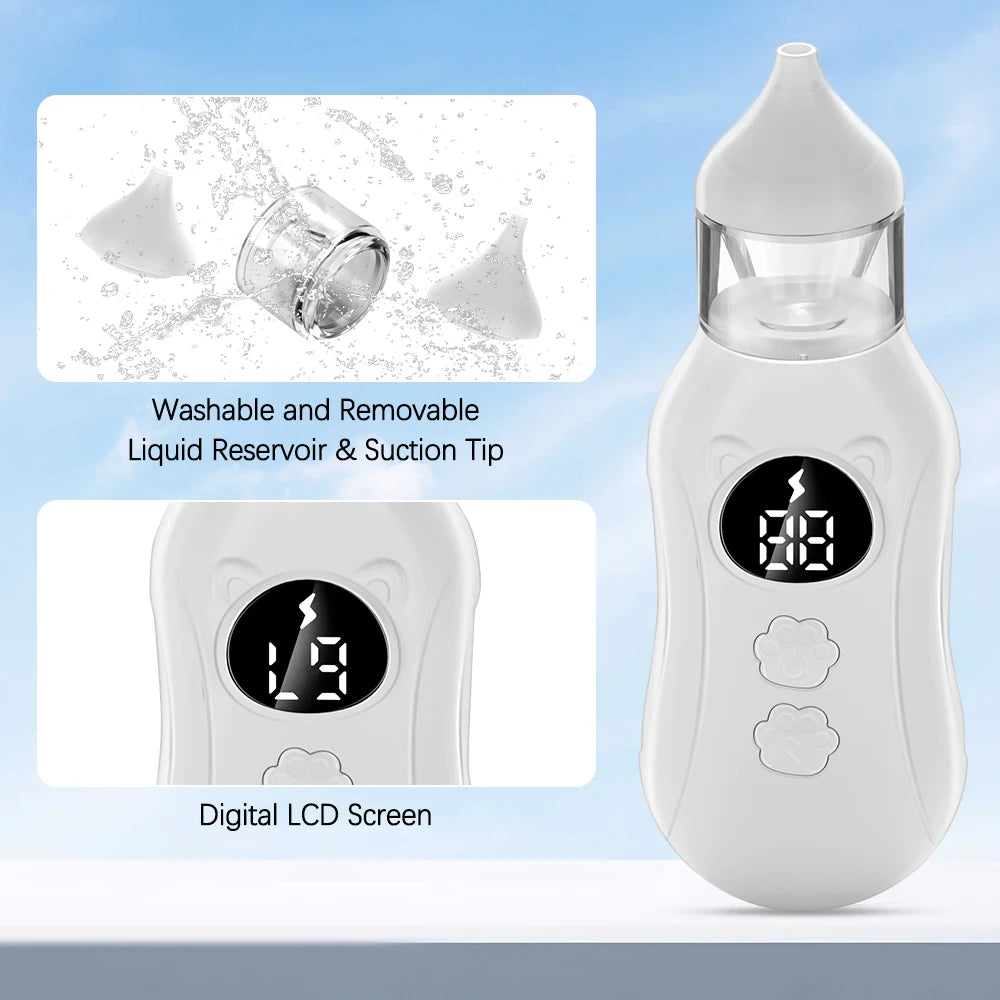 Baby Electric Nasal Aspirator – 9-Level Gentle Nose Cleaner