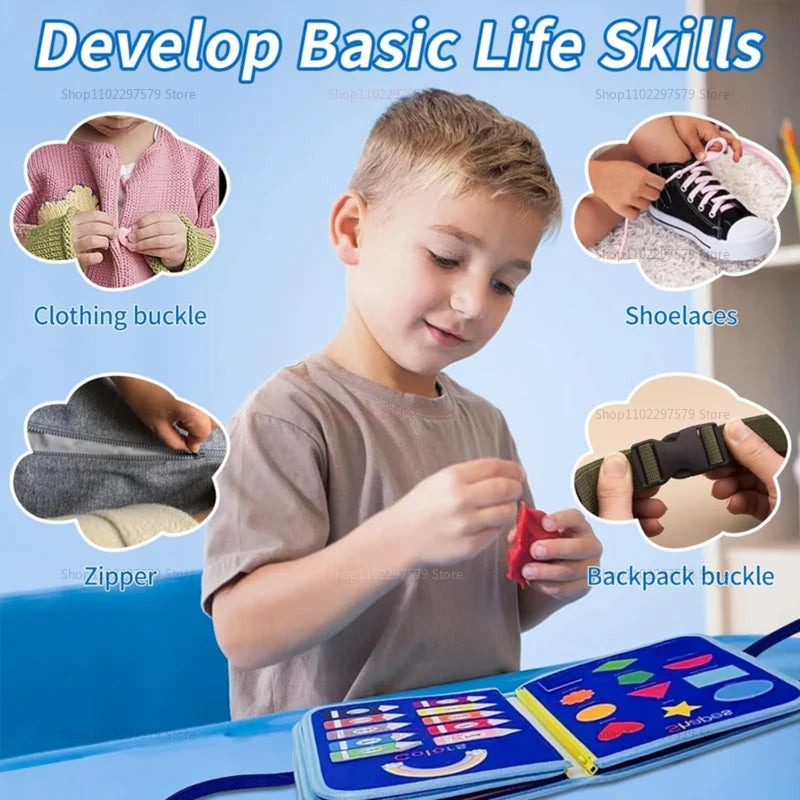 Montessori Busy Board for Kids – Learn Through Play