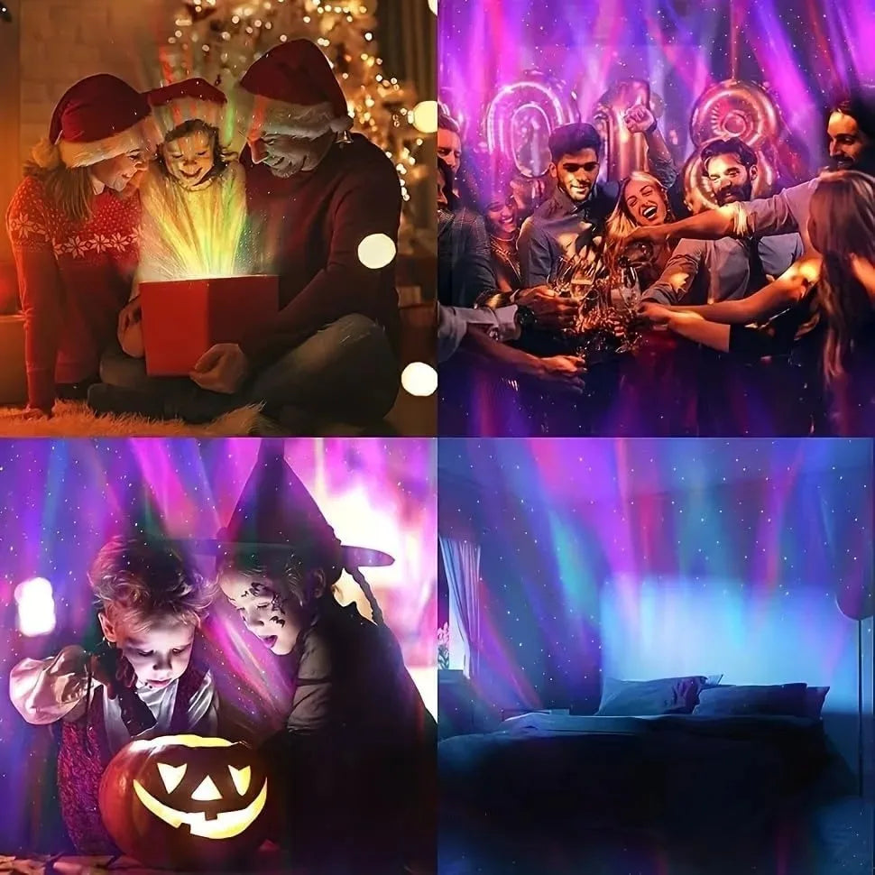 LED Galaxy Projector Night Light – Starry Sky Atmosphere Lamp