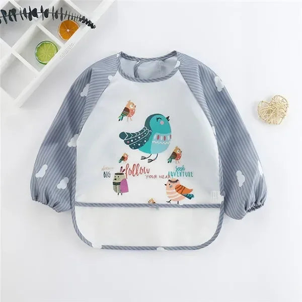 Waterproof Long Sleeve Baby Bib – Mess-Free Feeding Apron