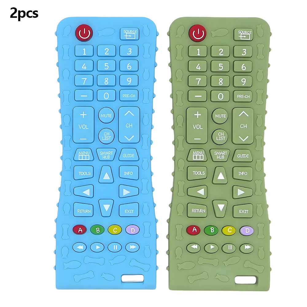 Silicone Teether Remote Control – Soothing Gum Relief Toy