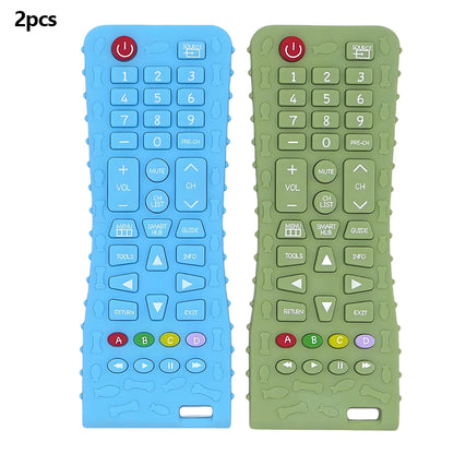 Silicone Teether Remote Control – Soothing Gum Relief Toy