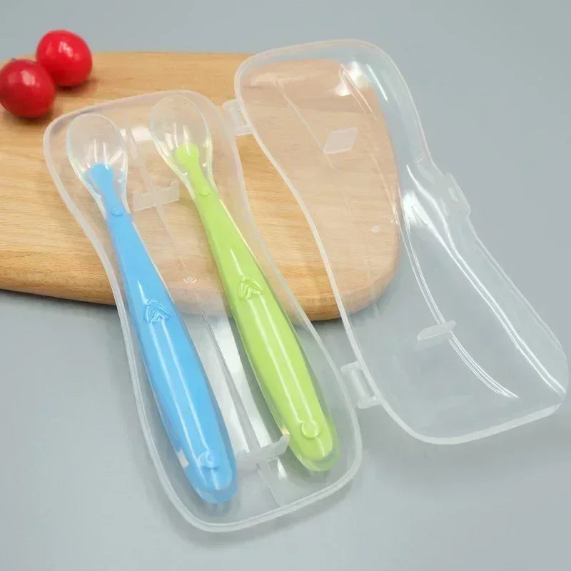 Silicone Baby Spoon Set – Soft Training for Easy Self-Feeding