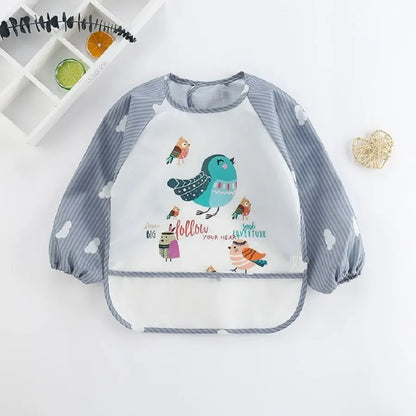 Waterproof Long Sleeve Baby Bib – Mess-Free Feeding Apron