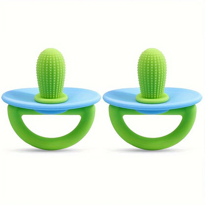 Silicone Teether Ring – Soft Pacifier for Gum Relief