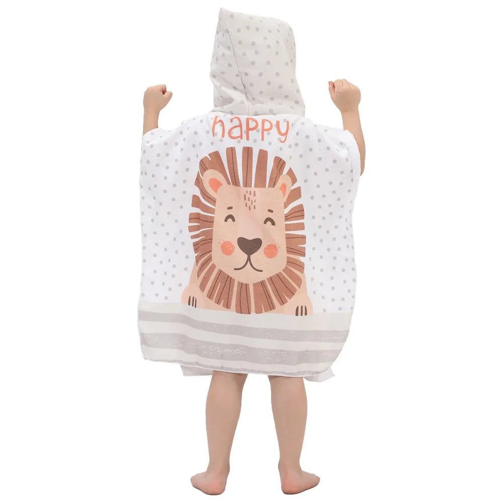 Children’s Hooded Beach Towel – Quick-Dry Microfiber Comfort