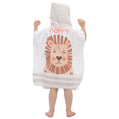 Children’s Hooded Beach Towel – Quick-Dry Microfiber Comfort