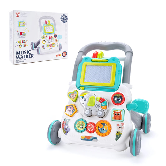 Baby Push Walker with Music & Learning Activity Board