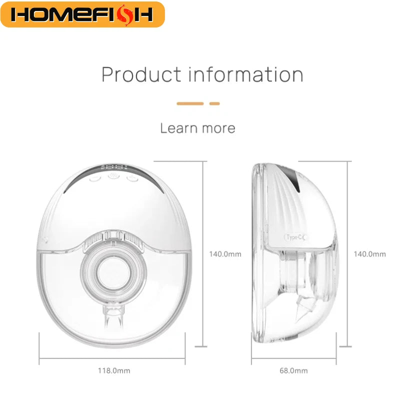 Wearable Electric Breast Pump – Hands-Free & Portable