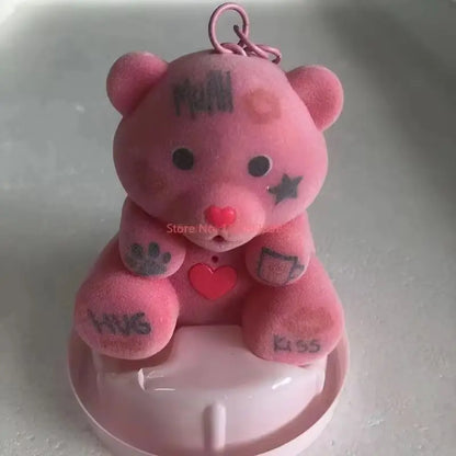 Pacifier Love Teddy Bear Glow Plush Keychain – Cute Gift Set