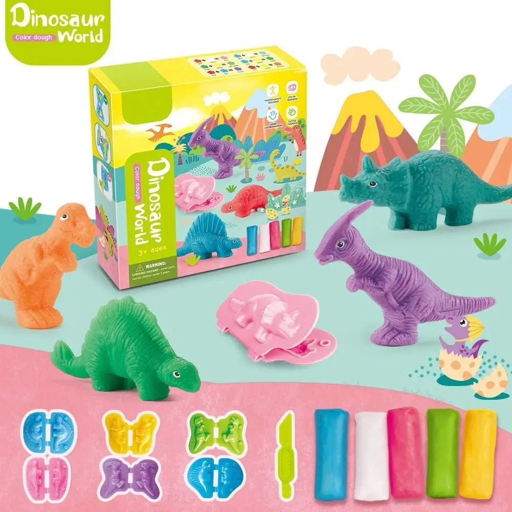 Dinosaur Playdough Set – Creative Learning Fun for Kids