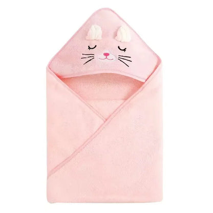 Toddler Bathrobe – Soft Coral Fleece Baby Towel