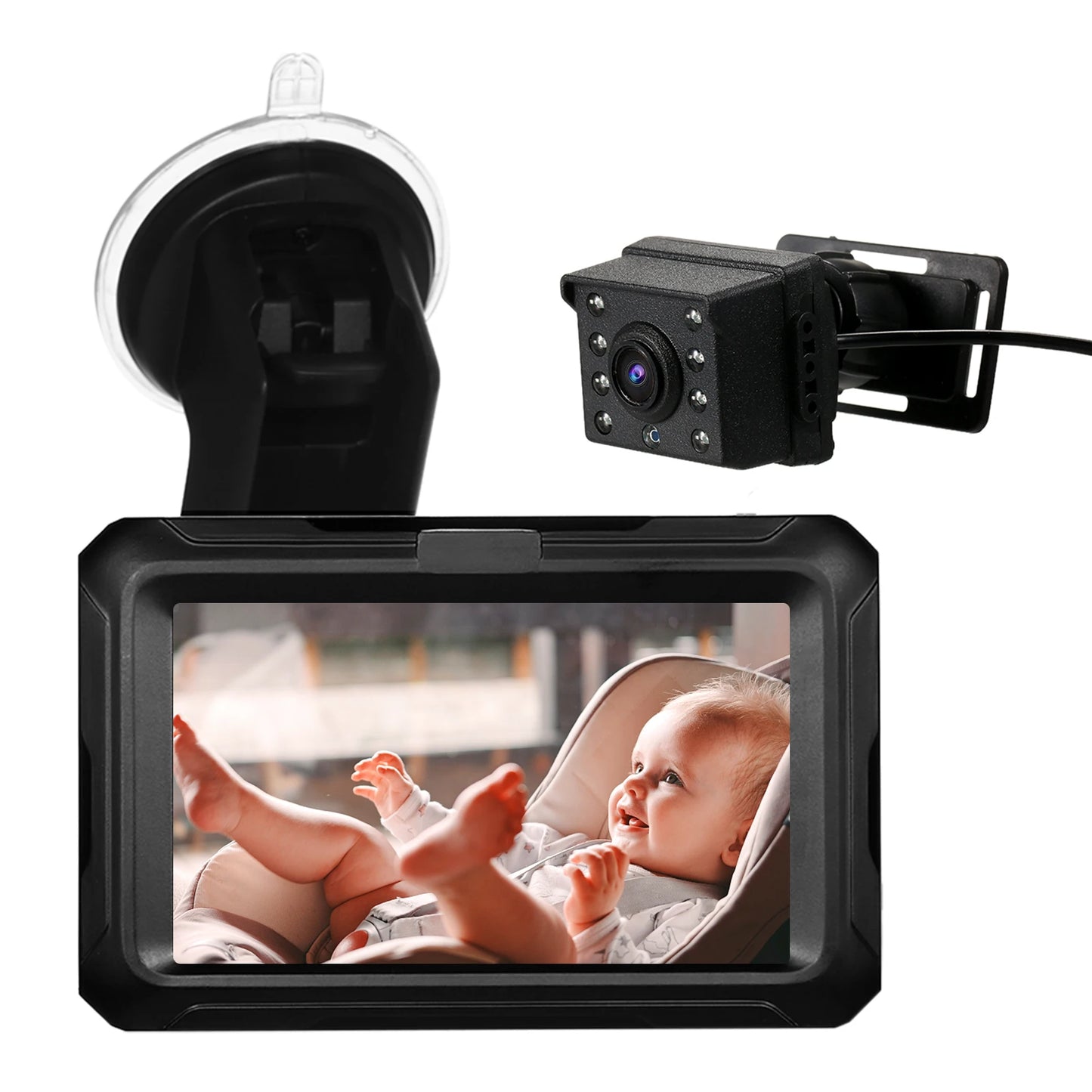 Rear View Baby Car Monitor – 4.3" IPS Screen HD
