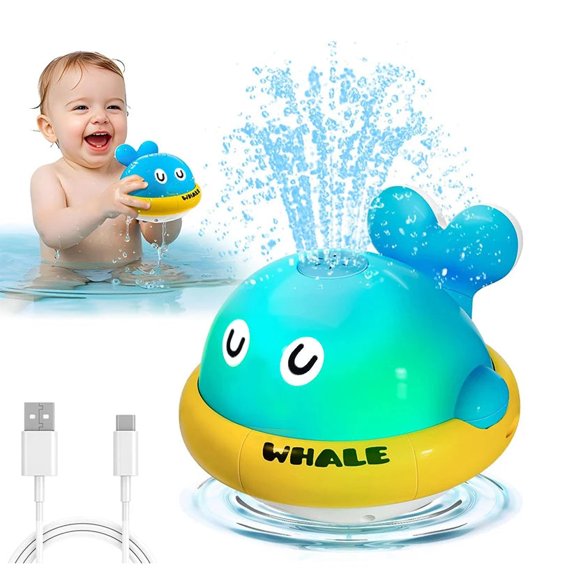 Baby Bath Toys – Light-Up Whale Sprinkler for Fun Play