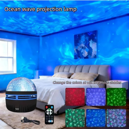 LED Galaxy Projector Night Light – Starry Sky Atmosphere Lamp