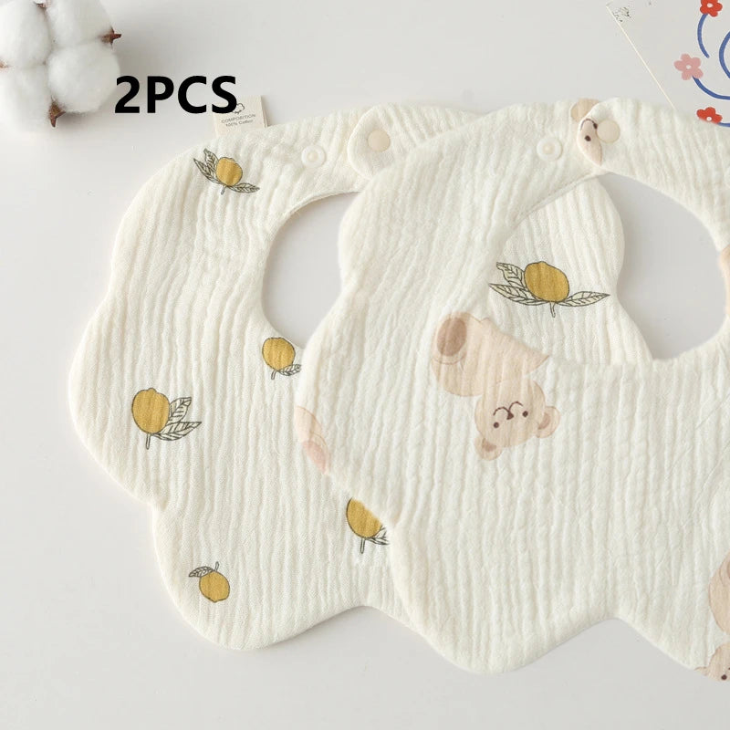 Newborn Baby Bib – Soft Drool Bandana for Mess-Free Feeding