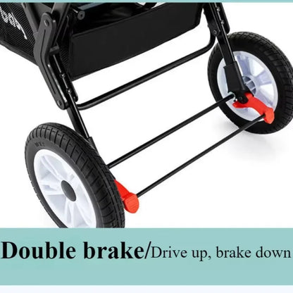 Double Stroller Front & Rear Seats – Lightweight Foldable